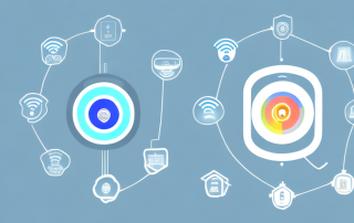 Various smart home devices like a thermostat