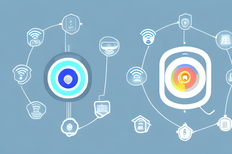 Various smart home devices like a thermostat