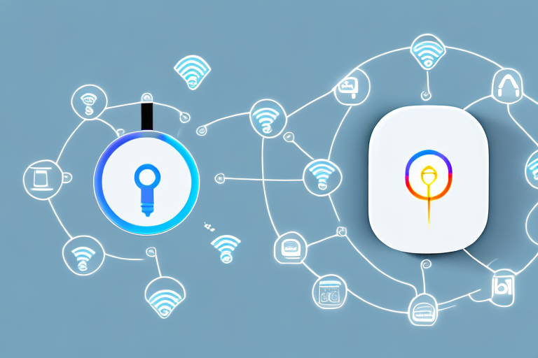 A modern smart home filled with various connected devices like a smart thermostat