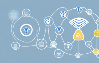 A modern home filled with various smart devices like a thermostat