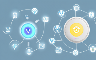 A smart home filled with various connected devices like a smart thermostat