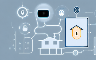 A modern home filled with various smart devices like a smart thermostat