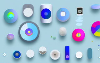 Various smart speakers of different shapes and sizes on a table
