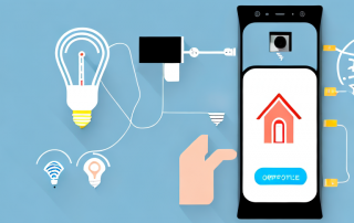 A smartphone displaying the home app interface