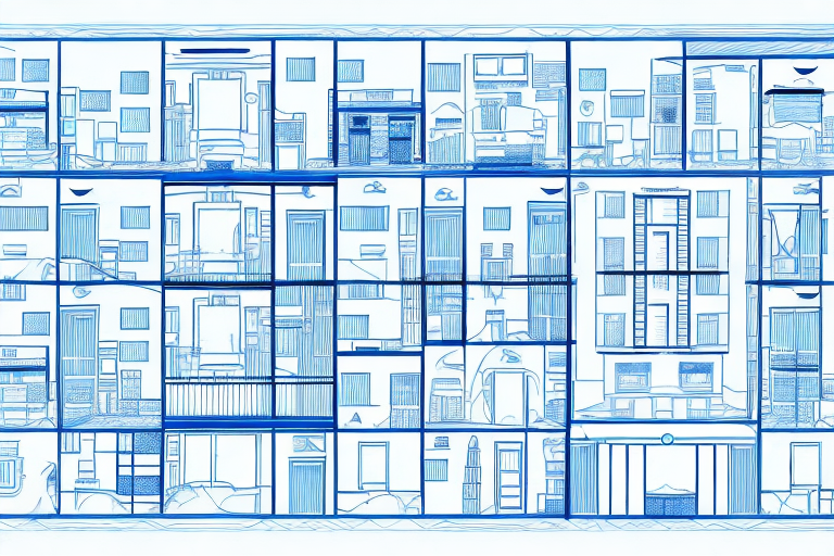 A detailed blueprint of an apartment