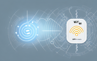 A modern heating system with visible wifi signals