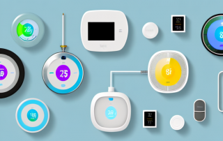 Several different types of smart thermostats