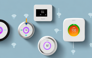 Several different smart thermostats
