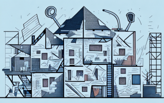 A house with a roof under renovation