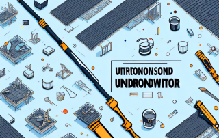 A rooftop under renovation with various tools and materials scattered around