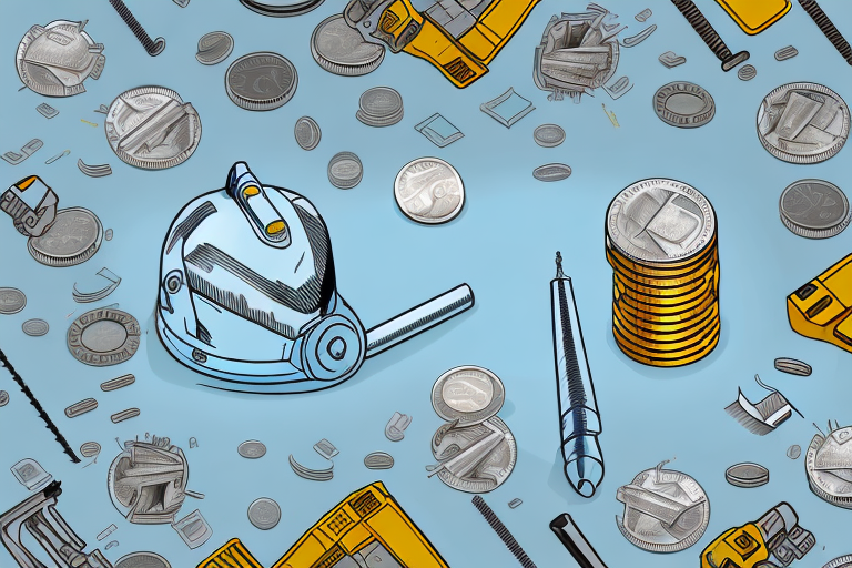 Various tools used by a construction mechanic