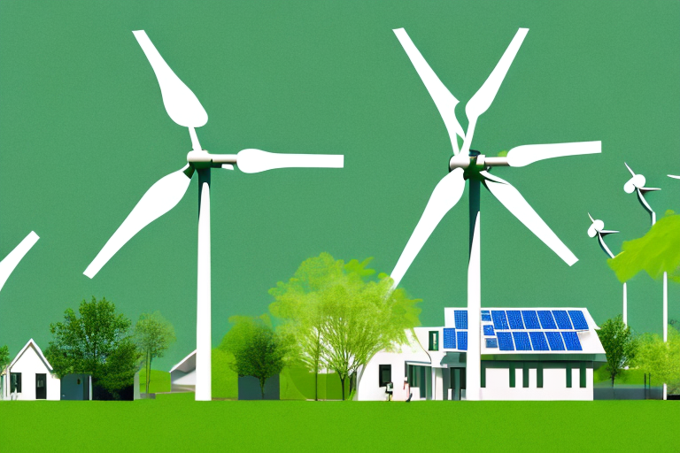 A green building made of sustainable materials