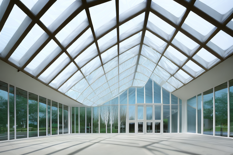 A modern sheddach architecture building showcasing its beauty and functionality