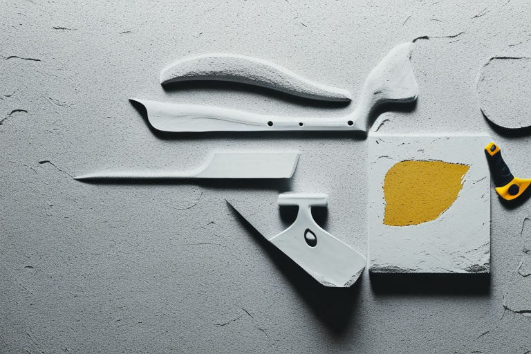Various plastering tools such as a trowel