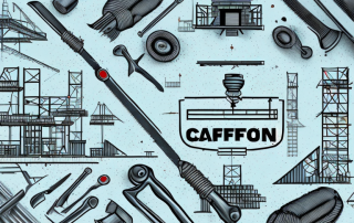 A well-organized construction site with various tools and machinery