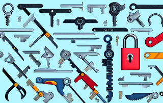 Various locksmith tools