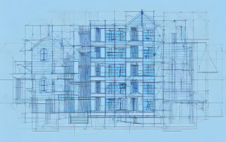 A variety of architectural structures