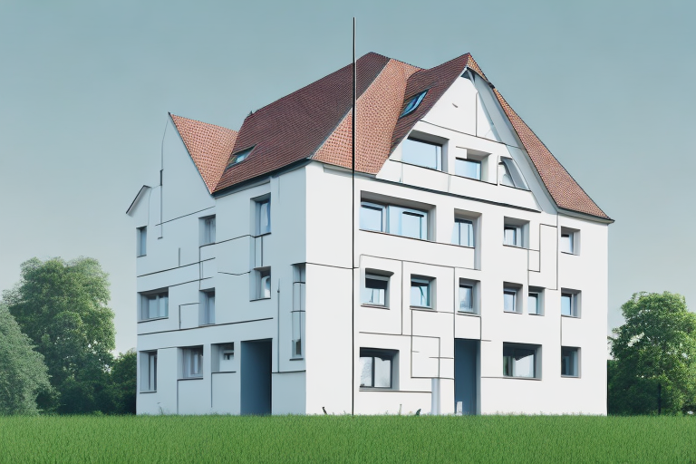 A house in north rhine-westphalia with a newly added extension