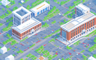 Various public buildings such as a library