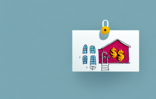 A single-family house with a price tag hanging off it