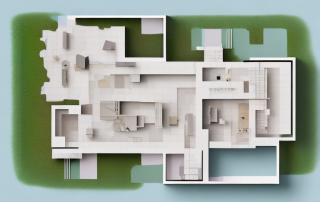 A compact layout of a single-family house measuring 150 square meters