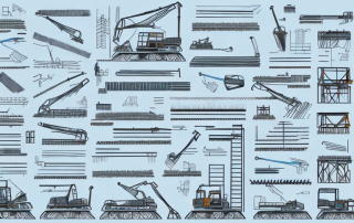 Various construction tools and machinery