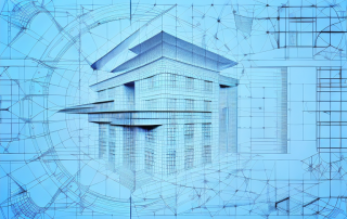 Various architectural tools like blueprints