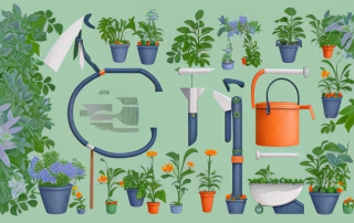 A lush garden with a variety of plants