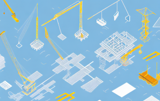 Several different types of cranes (construction