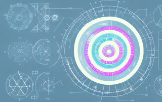 Various phases of a project represented by different sections of a circular pie chart