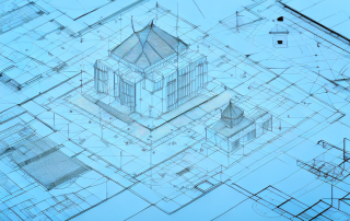Various architectural tools like blueprints
