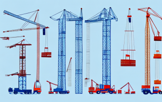 Various types of cranes