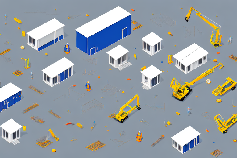 A well-organized construction site