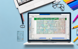 An open excel spreadsheet on a computer screen