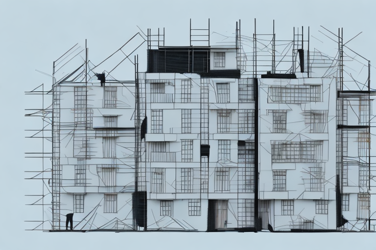 A multi-family house under construction