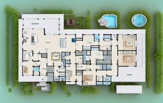 A spacious single-family house with a well-planned 180 square meter floor plan