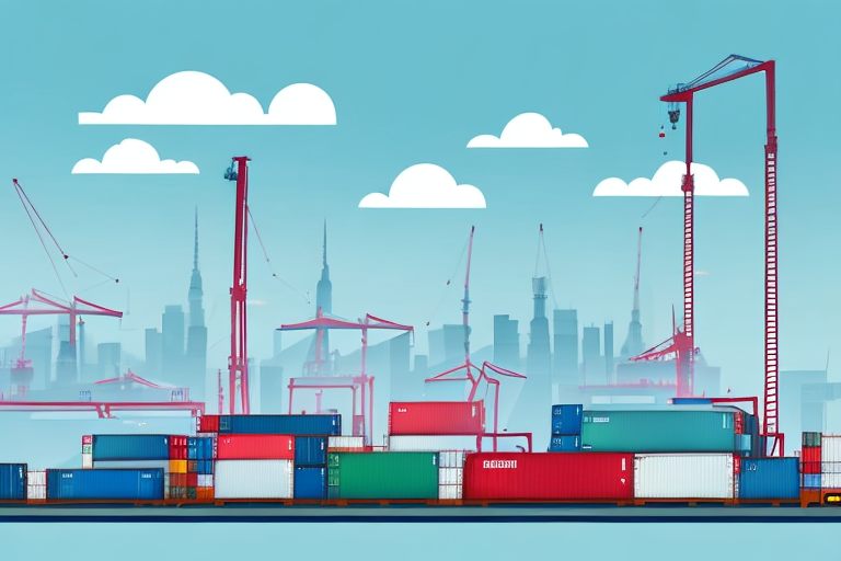 The container depot in hamburg