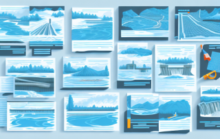 Various water construction projects like dams