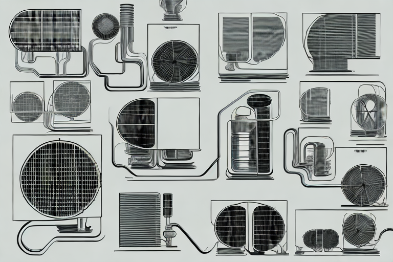 Several different types of heat pumps