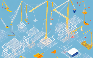 Various types of cranes