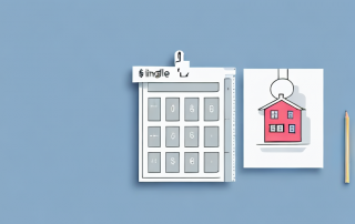 A single-family house with visible cost-related elements such as a price tag