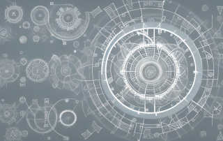 Various phases of a project represented by distinct sections of a circular path