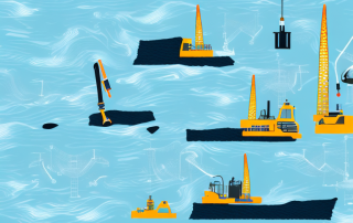 Various tools and equipment used in water construction