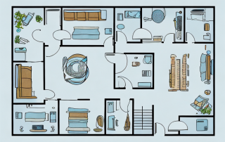A spacious 150 square meter house layout