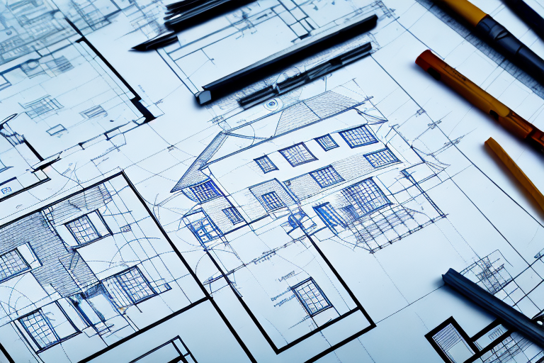 A three-unit house in the planning stages