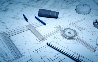 Various engineering tools such as a blueprint