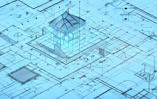 Various architectural tools like blueprints