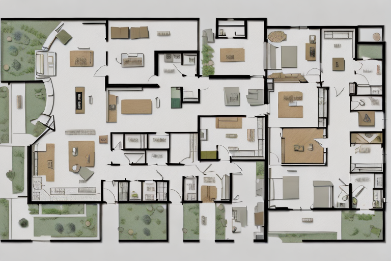 A detailed and well-planned layout of a two-family house