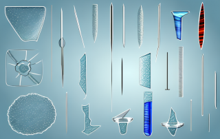 Various glassworking tools such as a glass cutter