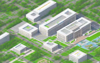 Various public facilities such as a library
